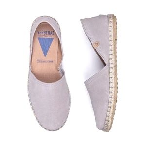 Verbenas Carmen Espadrille Leather Suede Flats